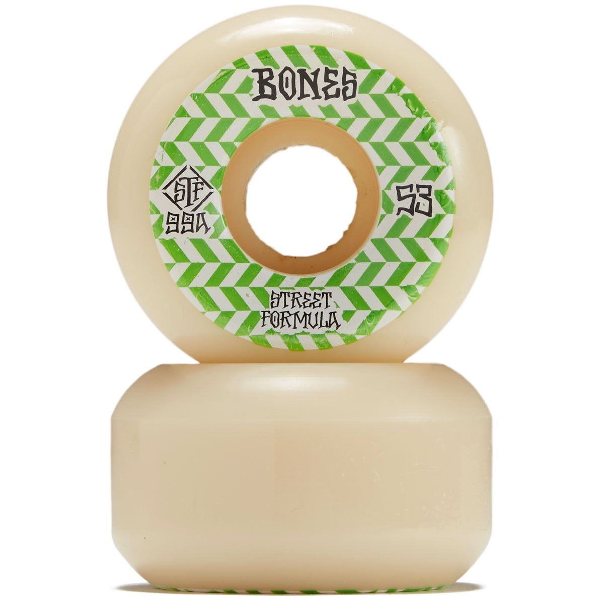 Bones Wheels V5 99a Locks Green Patterns 53mm