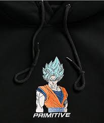 Primitive DBZ Super Goku Hood Black