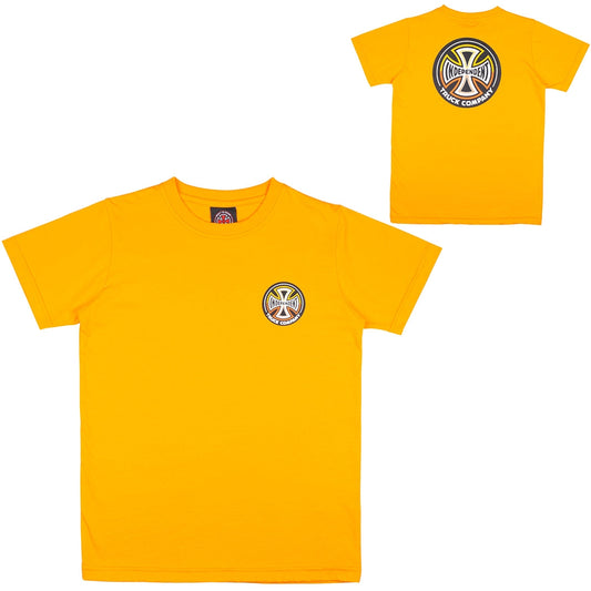 Independent Split Cross Youth Tee Gold