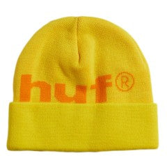 HUF 98 Logo Beanie Yellow