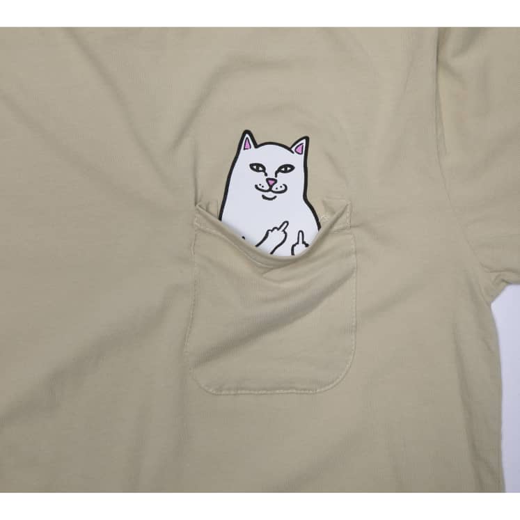 RipnDip Lord Nermal Pocket Tee Tan