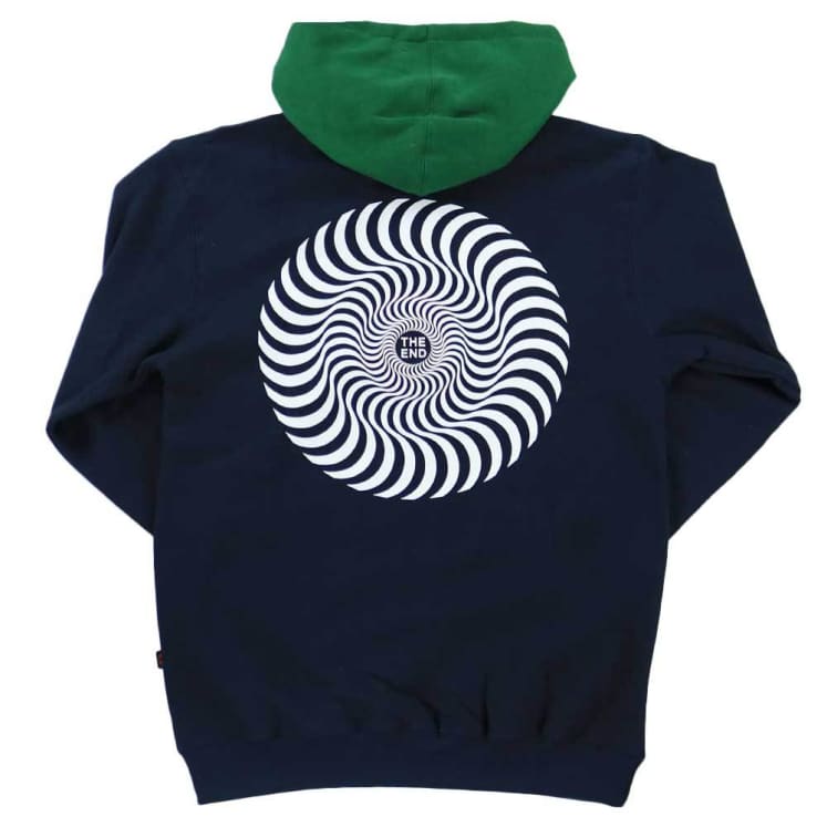 Spitfire Classic Swirl Blocked Hood Navy/Green