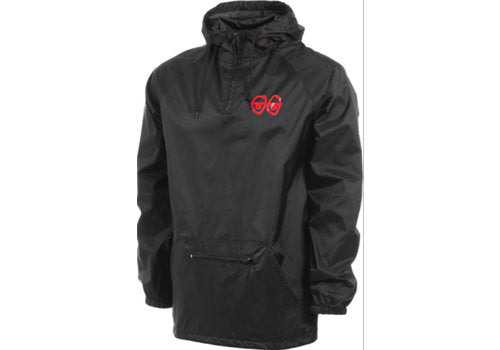 Krooked Eyes Packable Anorak Black/Red