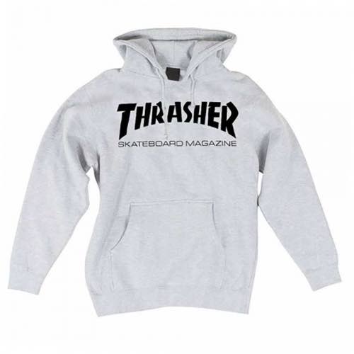 Thrasher Skate Mag Hood Heather Grey