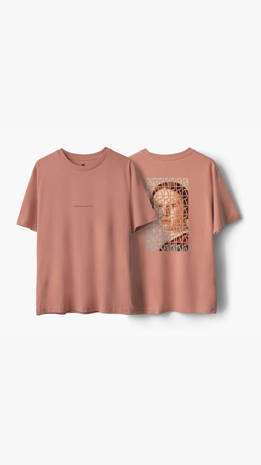 Poetic Logo Repeat Painting Tee Clay