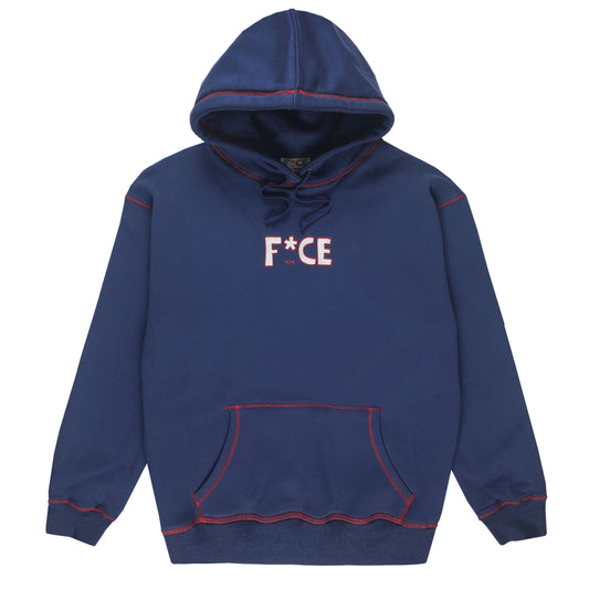 F*CE Colorseam Hoodie Navy/Red