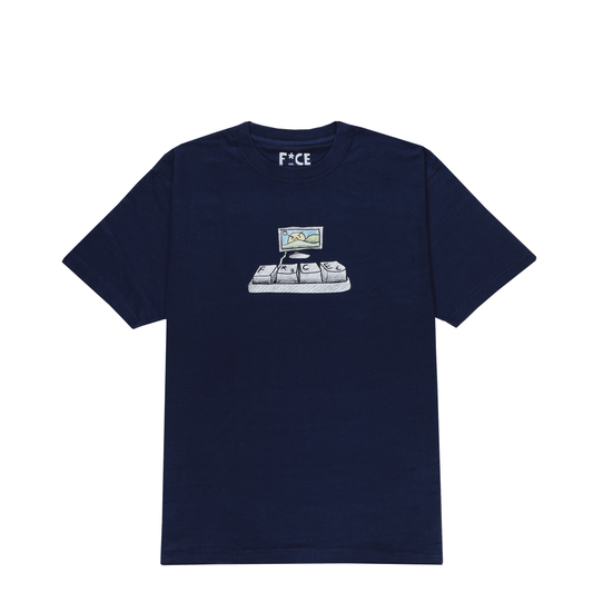 F*CE KEYBOARD TEE DARK NAVY