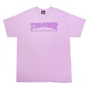 Thrasher Outlined Tee Orchid