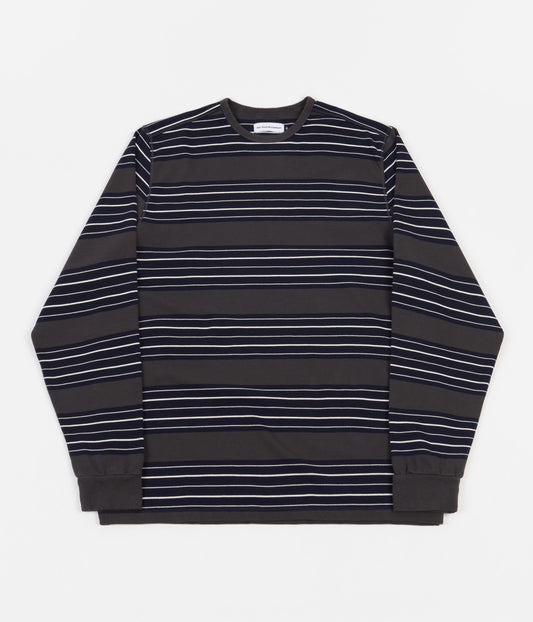 Pop Trading Company Striped Longsleeve Anthracite