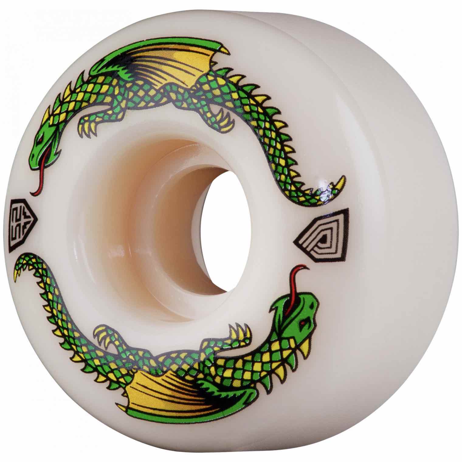 Powell Peralta Dragon Formula 52mm 93A Wheels Off White