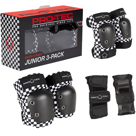 Pro-Tec Junior 3-Pack Checkers Youth Small