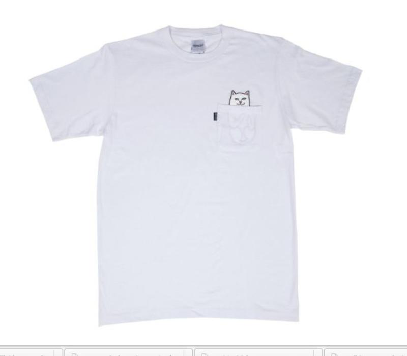 RipnDip Lord Nermal Pocket Tee White