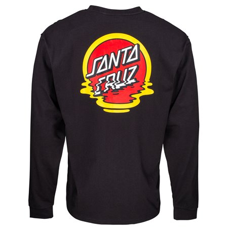 Santa Cruz Reflection Dot LS Tee Black