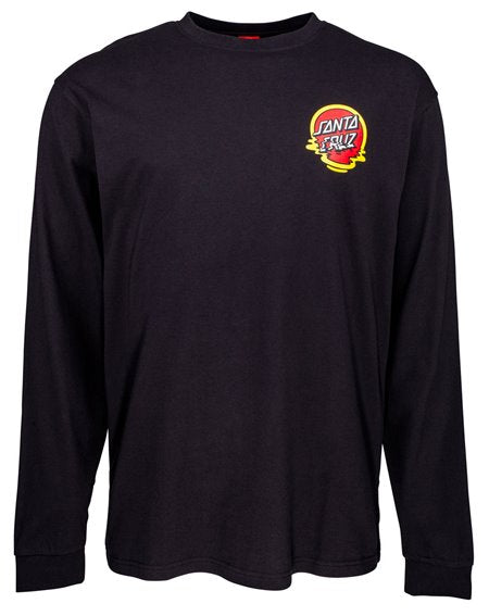 Santa Cruz Reflection Dot LS Tee Black