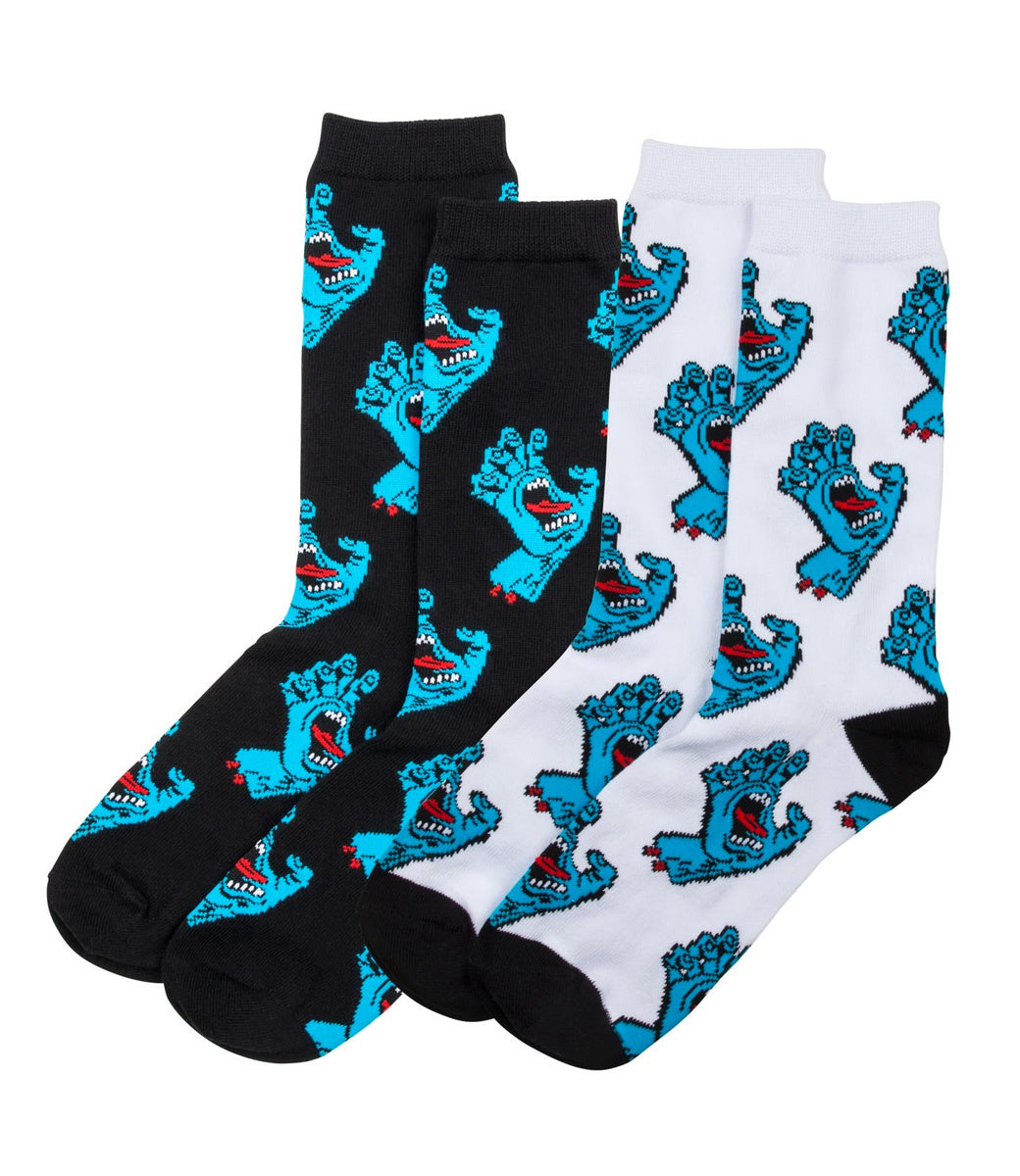 Santa Multi Hand Sock (2 pack) Assorted