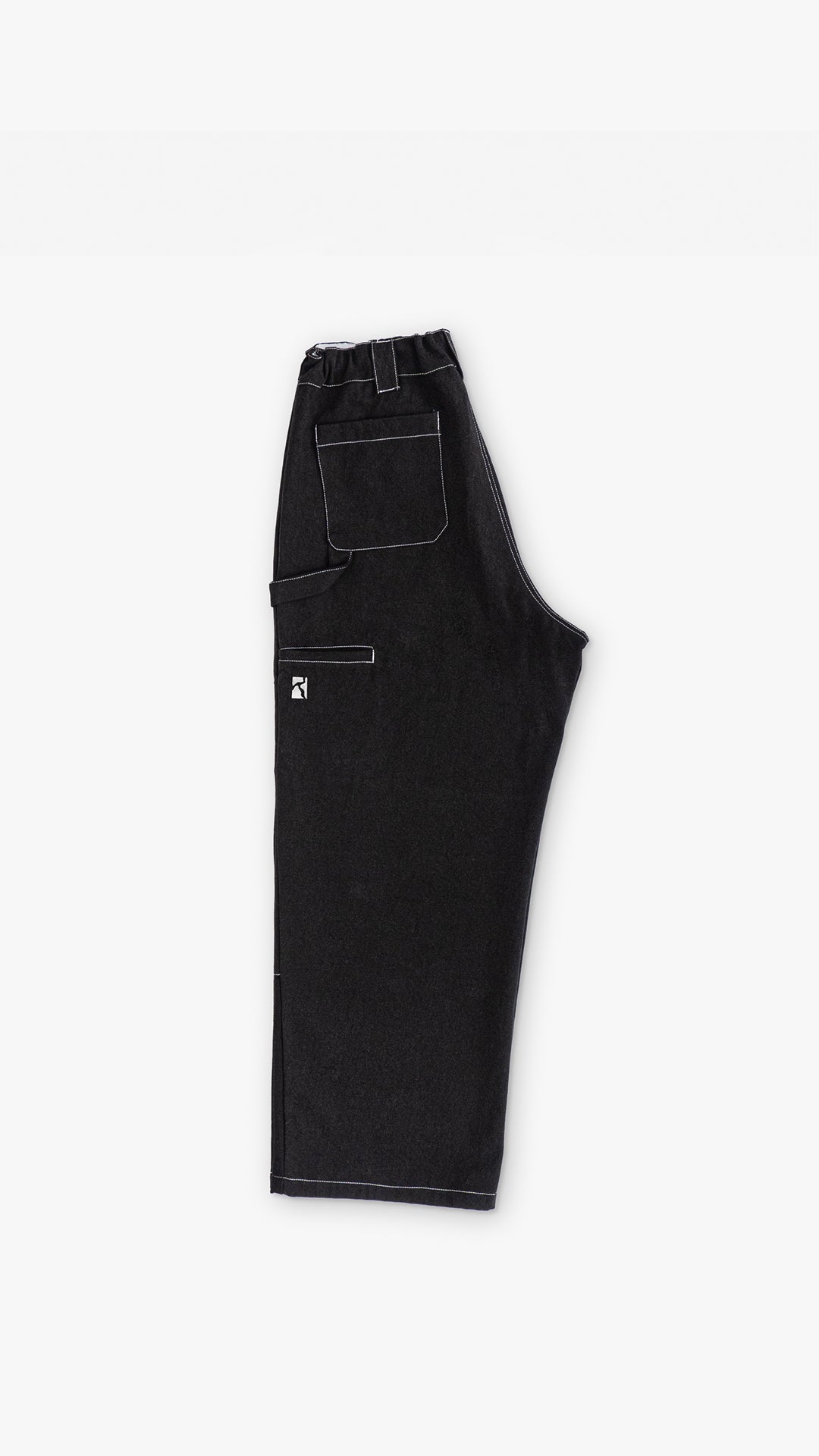 Poetic Sculptor Pants Denim Black White Seams