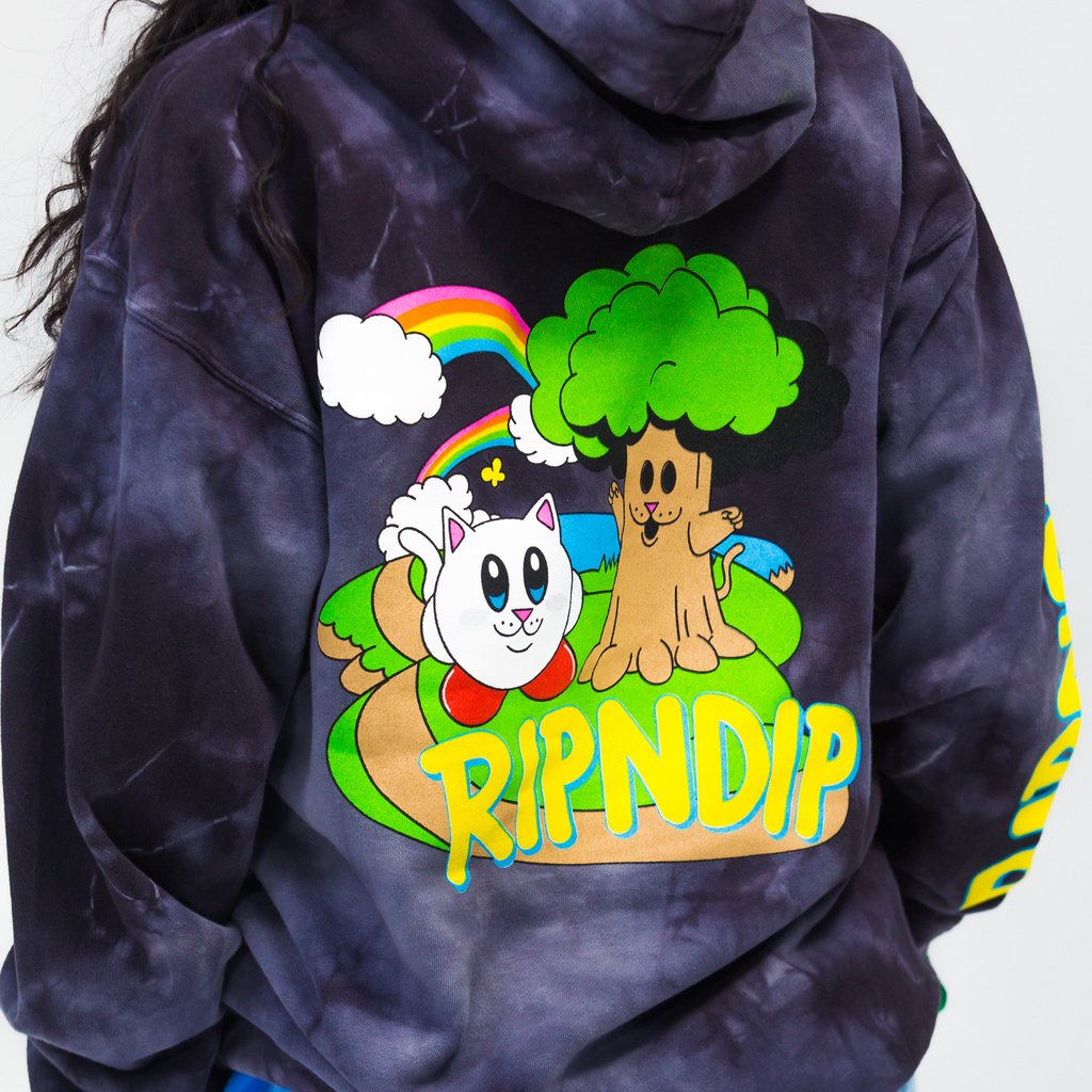 RipnDip Nermby Hoodie Black Lightning Wash