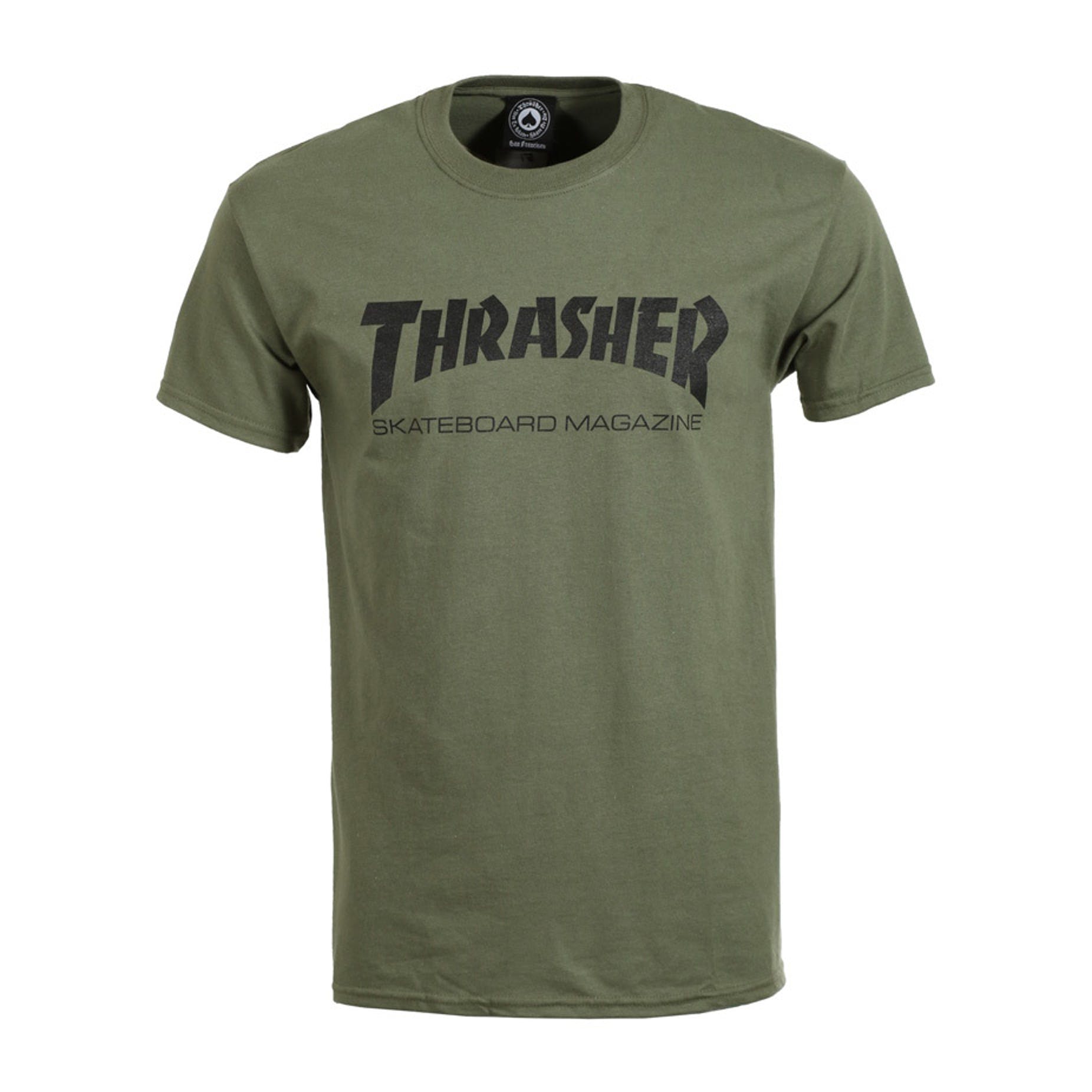 Thrasher Skate Mag Tee Army Green