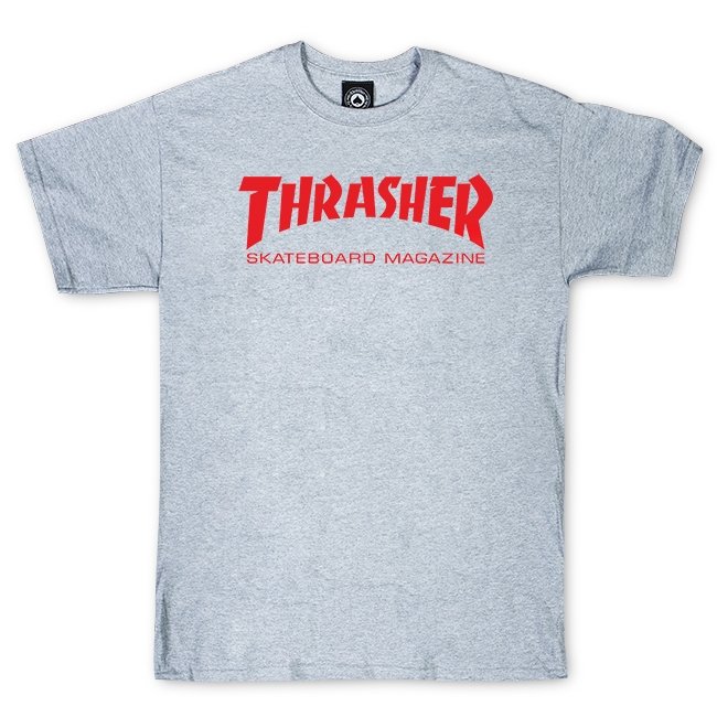 Thrasher Skate Mag Tee Grey/Red Logo