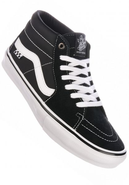 Vans Skate Grosso Mid Black/White/Leather