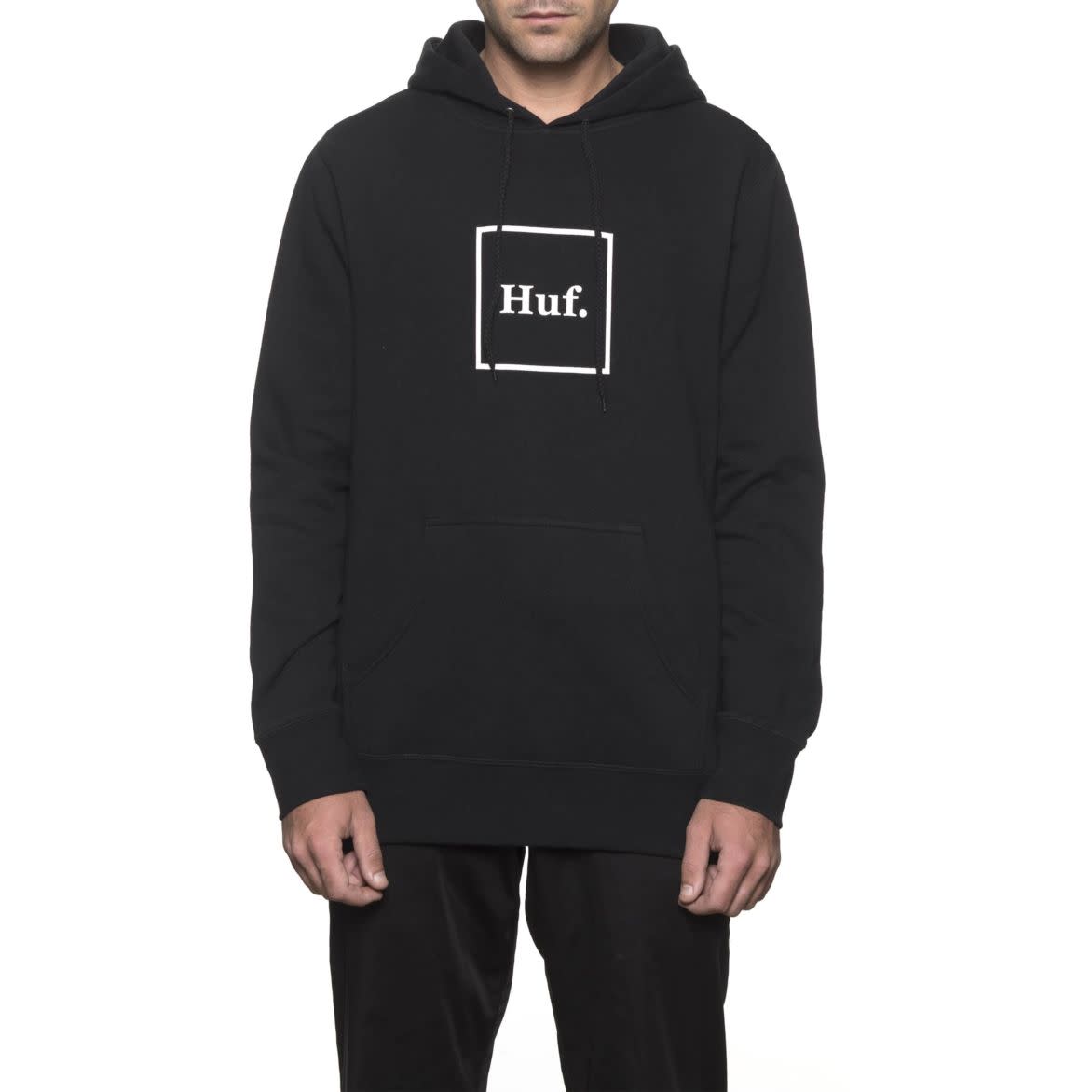 Huf Box Logo Hood Black