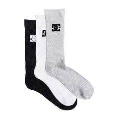 DC Sock 3 Pack Black/White/Grey (EU 40 -45)