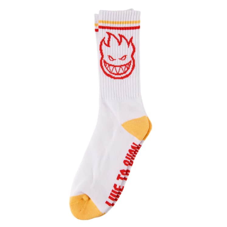 Spitfire Big Head Socks White/Yellow/Red EU40-46