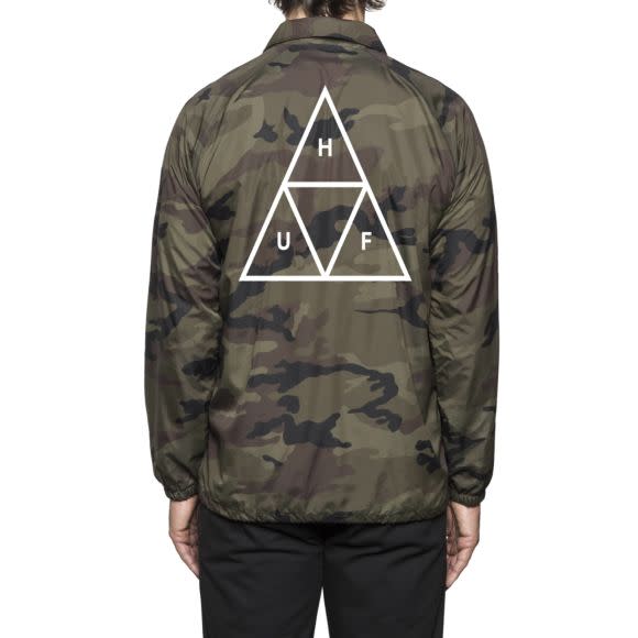 Huf Triple Triangle Coaches Jacket Camo