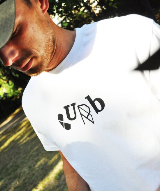 Curb Mashup Logo Tee White