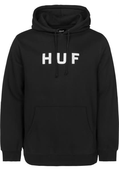 Huf OG Logo Hood Black