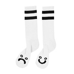 Polar Happy Sad Socks White