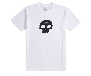 Zero Single Skull Tee White