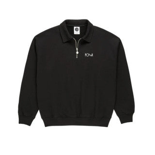 Polar Collar Zip Sweatshirt Black